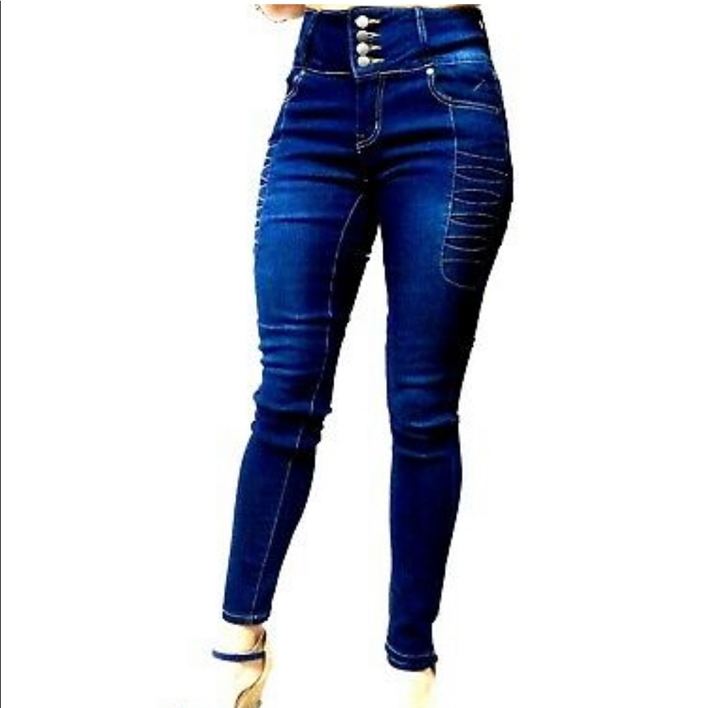 H&Y Butt Lift, dark blue Skinny Jeans (1759)